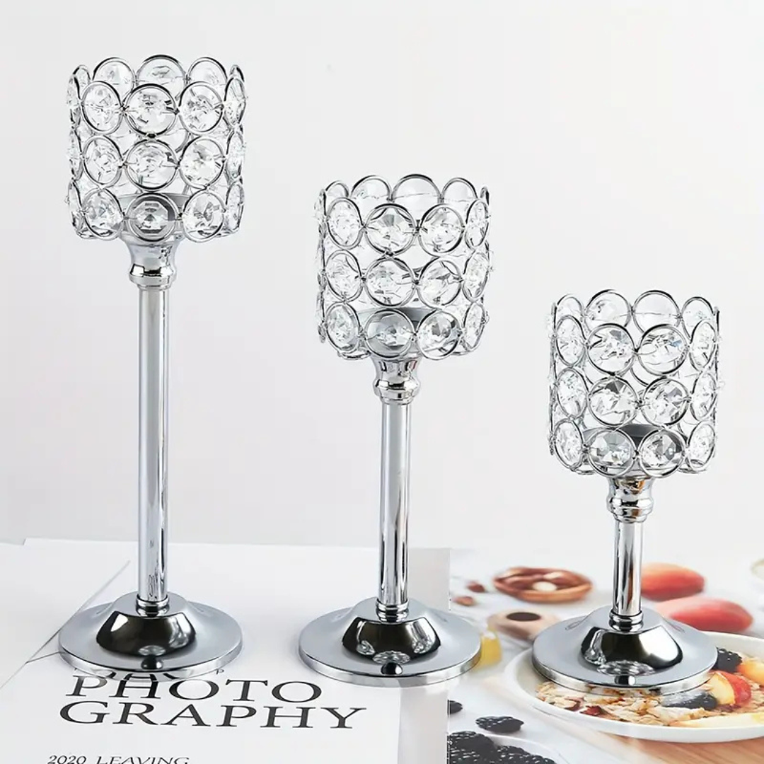 Lot 3 porte bougie